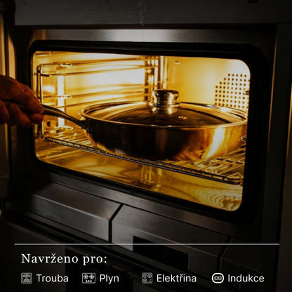 HAZANE Titanová tepaná pánev PRO